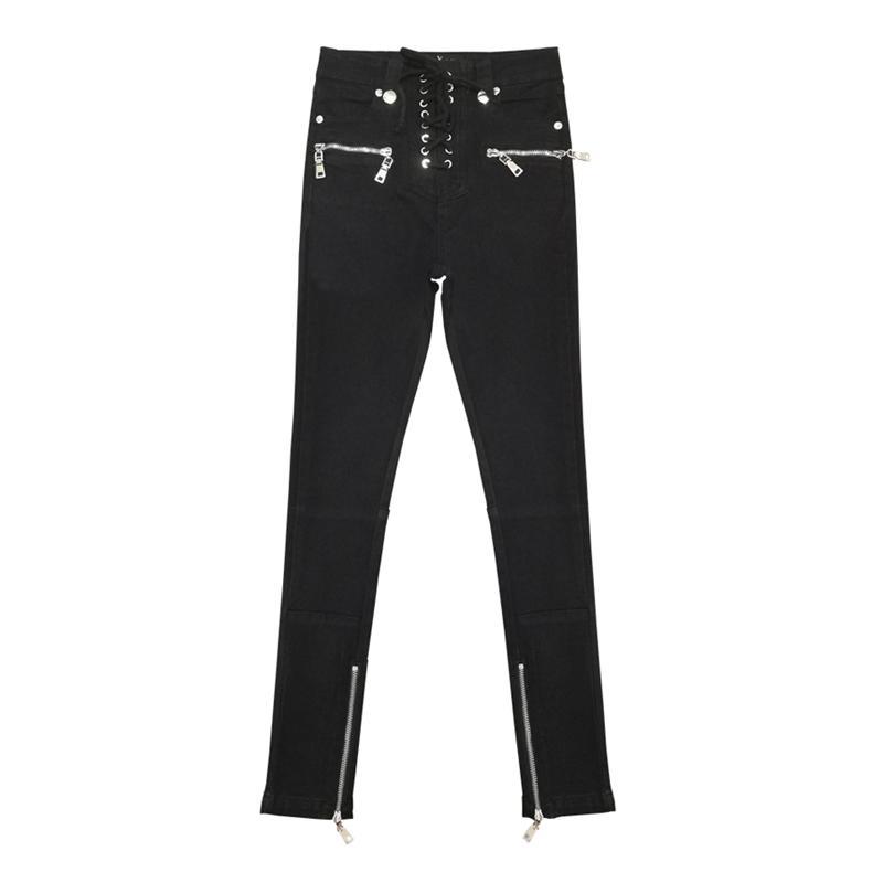 High Waist Zipper String Pants SD00307