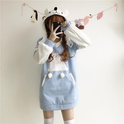 Polar Bear Long Sweater Dress SD00321