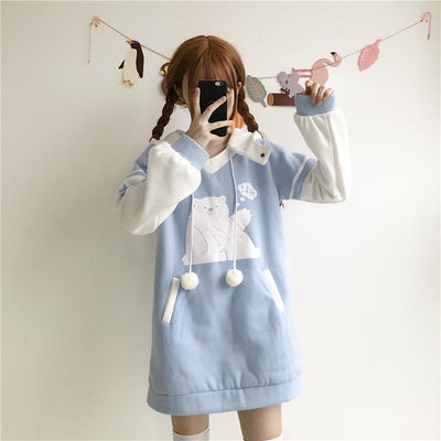 Polar Bear Long Sweater Dress SD00321