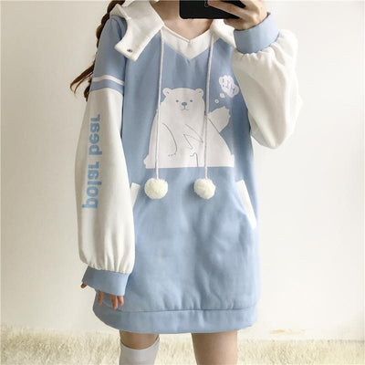 Polar Bear Long Sweater Dress SD00321