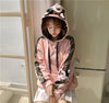 Pink Embroidered Cat Hoodie Sweater SD00322