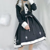 Lolita Cross Black Long Sleeve Dress SD00528