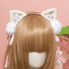 Cherry Blossom Fur Ball Cat Ears Headband SD00324