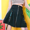 Star Pendant Zipper Pocket Plaid Skirt SD00458