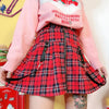 Star Pendant Zipper Pocket Plaid Skirt SD00458