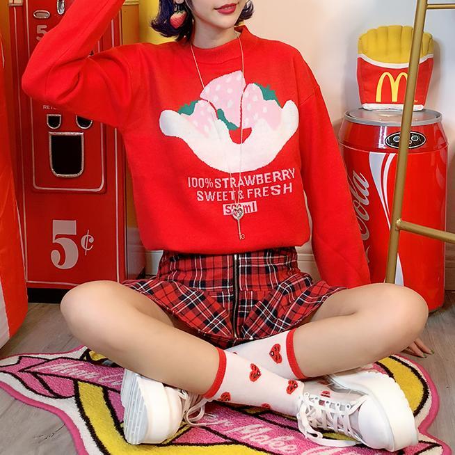100% Strawberry Sweater SD00462