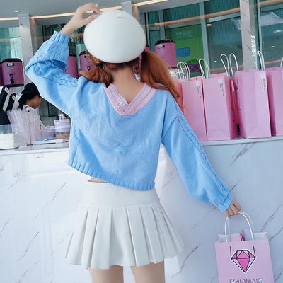 Pastel Woolen Student Top SD00393