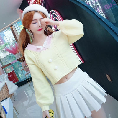 Pastel Woolen Student Top SD00393