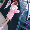 Pink Bunny Ears Hoodie Lantern Sleeve Coat SD00392