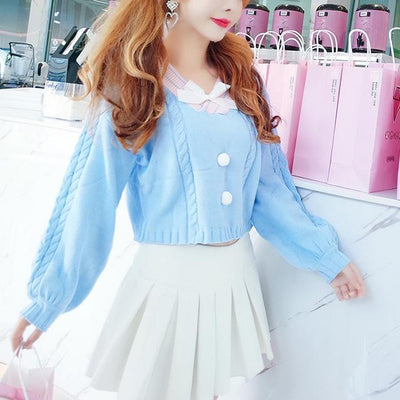 Pastel Woolen Student Top SD00393