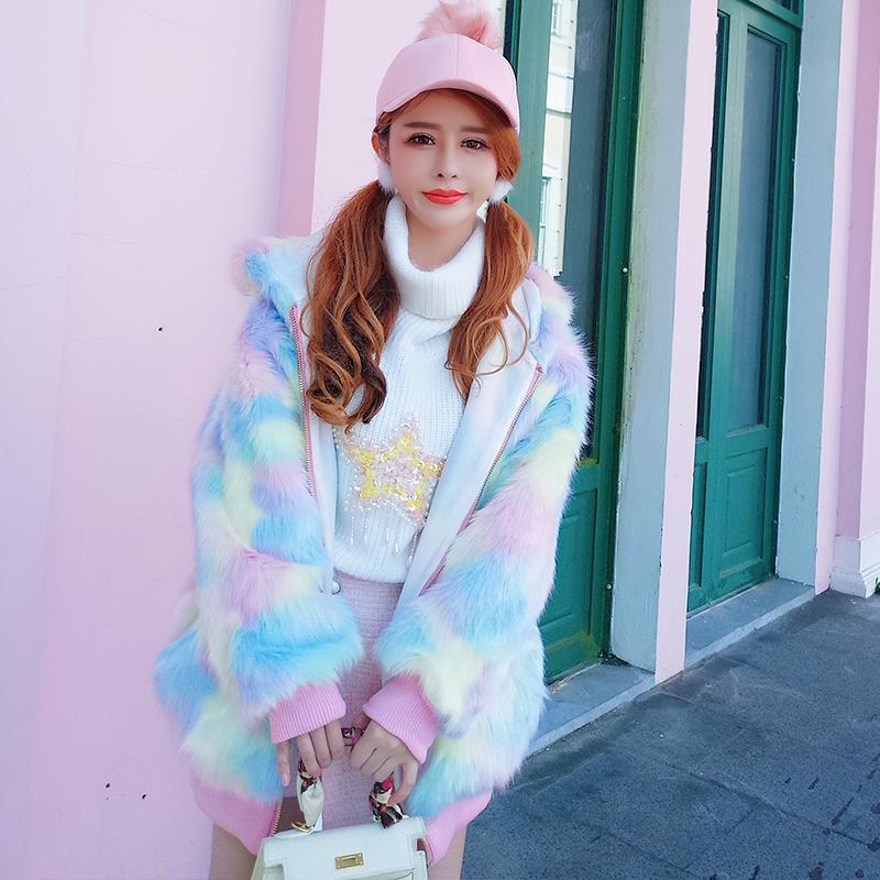 Candy Cotton Fur Thick Coat SD00465