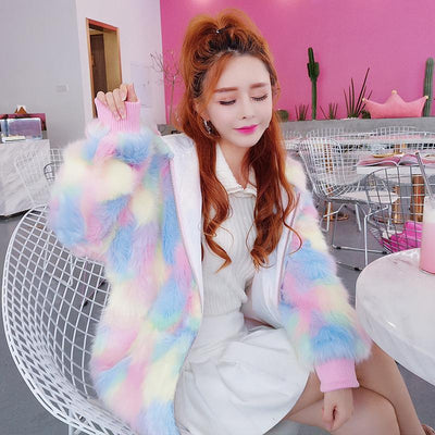 Candy Cotton Fur Thick Coat SD00465