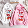 Strawberry Velvet Hoodie Sweater SD00572