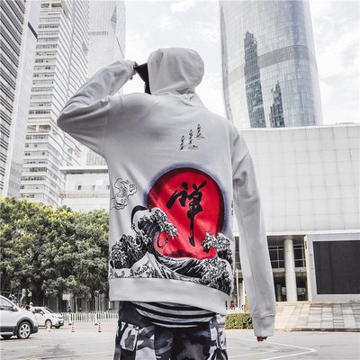 Tsunami Loose Hoodie Sweater SD00288