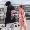 Peace Cherry Blossom Loose Hoodie Sweater SD00286