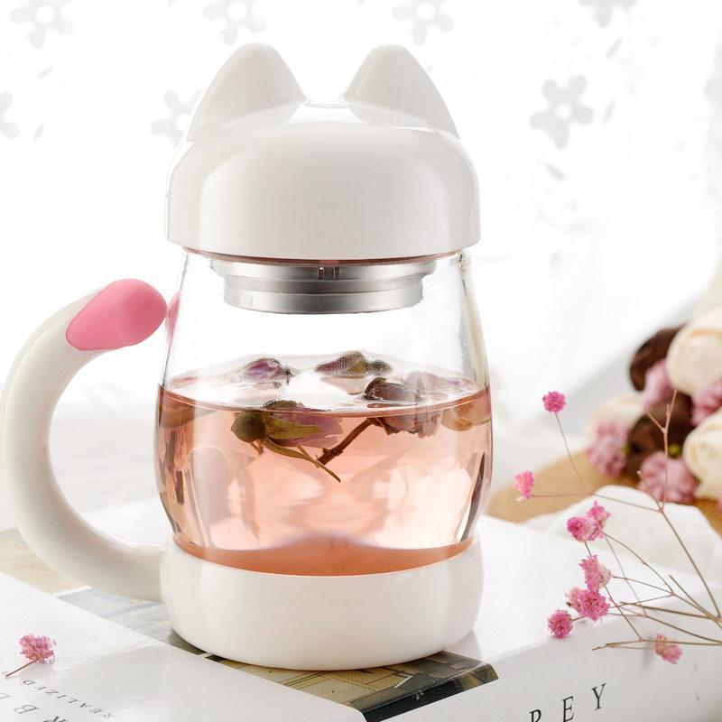 Transparent Cat Ear Lid Cup SD01871
