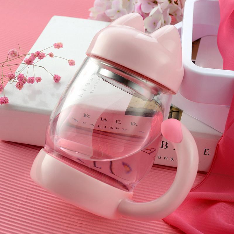 Transparent Cat Ear Lid Cup SD01871