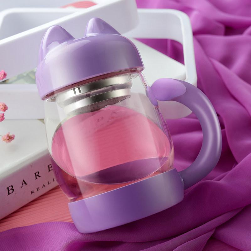 Transparent Cat Ear Lid Cup SD01871
