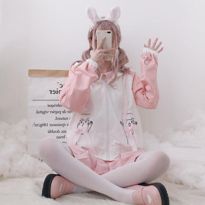 Happy Neko Bow Ribbon Thin Jacket SD00388