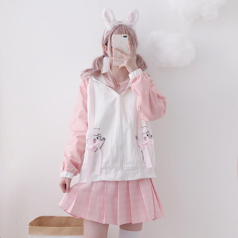 Happy Neko Bow Ribbon Thin Jacket SD00388