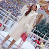 Knitted High Collar Loose Long Sweater Dress SD00539