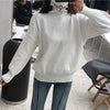 Embroidered Mouth Collar Sweater SD00541