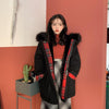 Plaid Loose Fur Hoodie Coat SD00561