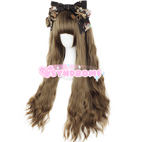 Natural Brown Fluffy Wavy Long Wig SD00757