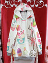 Japanese Harajuku Colorful Cake Print Long Sweater SD00832