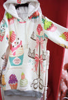 Japanese Harajuku Colorful Cake Print Long Sweater SD00832