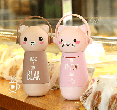 Cute Cat/Bear Drink Bottle SD01629