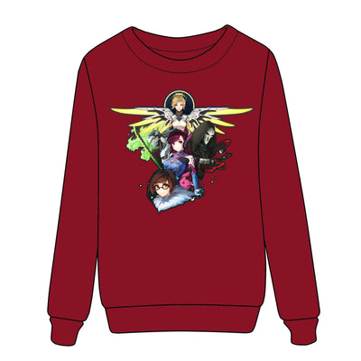 Overwatch Mercy Genji Reaper DVA Mei Group T-shirt/Sweater SD02700