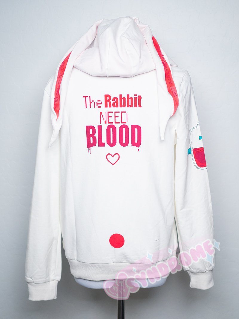 Suck Blood Bunny Ears Hoodie Sweater SD00343
