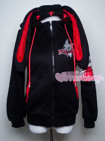 Yandere Bunny Ears Hoodie Sweater SD01191