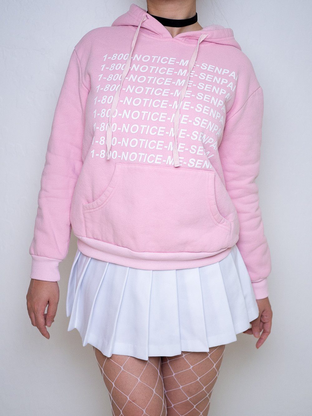 1 800 Senpai Notice Me Pink Hoodie Sweater SD00505