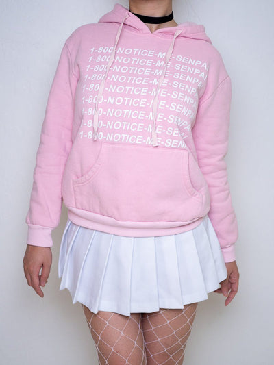 1 800 Senpai Notice Me Pink Hoodie Sweater SD00505