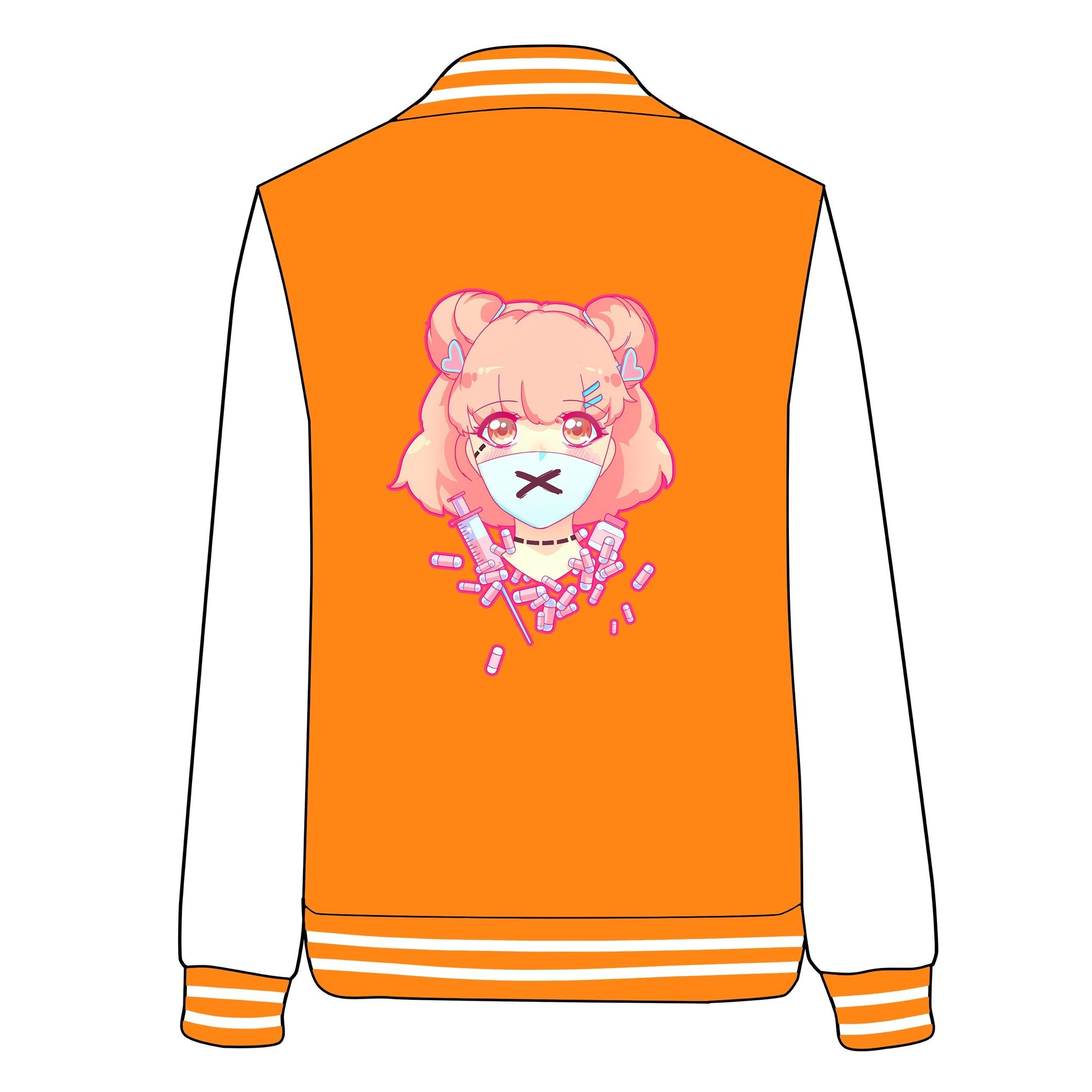 Pastel Menhera Anime Pills Psycho Girl Baseball Jacket SD02740