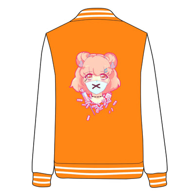 Pastel Menhera Anime Pills Psycho Girl Baseball Jacket SD02740
