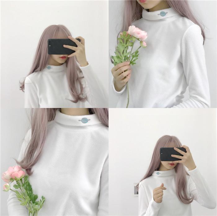 Planet Embroidered Collar Sweater SD00358