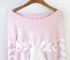 Pastel Ribbon Knitted Sweater SD00295