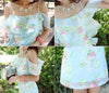 Korean Floral Strap Chiffon Summer Dress SD00346