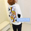 Japanese Harajuku Queen of Spades Sweater SD00350