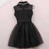 Mesh Sleeveless Bow Dress SD00354