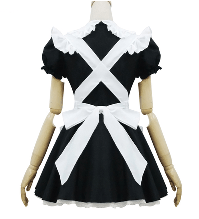Black and White Open Chest Maid Dress SD00361