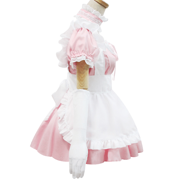 Sweet Lace Ruffle Apron Maid Dress SD00362