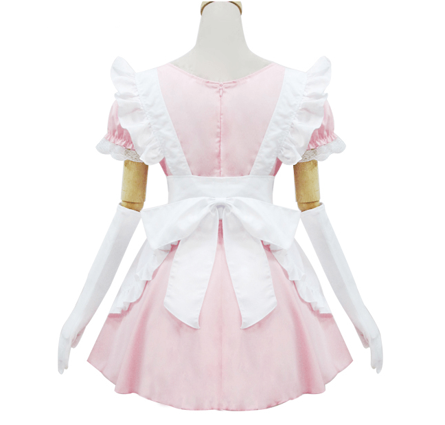 Sweet Lace Ruffle Apron Maid Dress SD00362