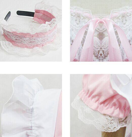 Sweet Lace Ruffle Apron Maid Dress SD00362