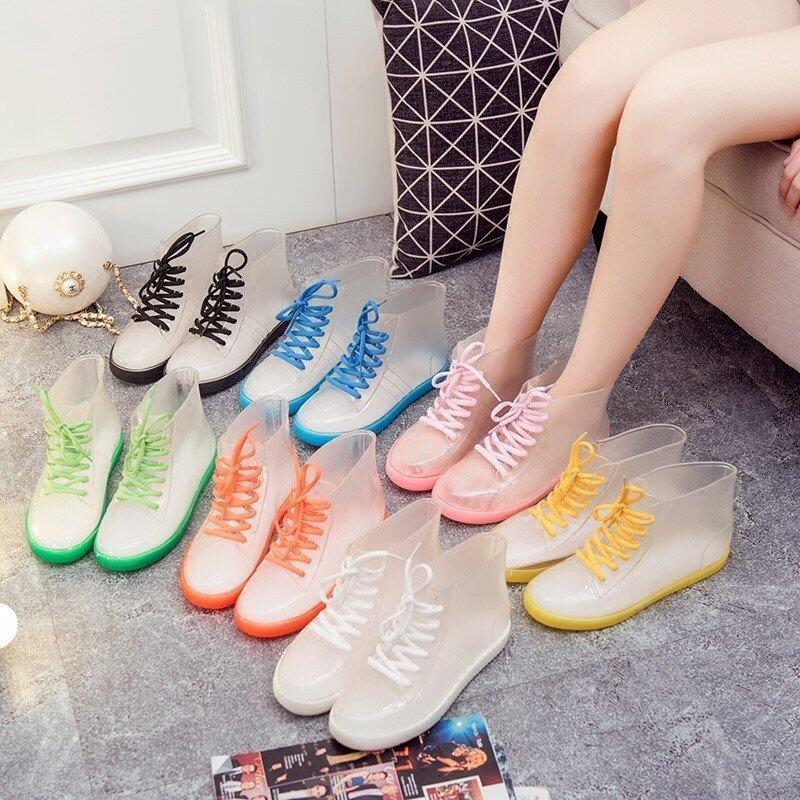Candy Color Transparent Rain Boots SD01639