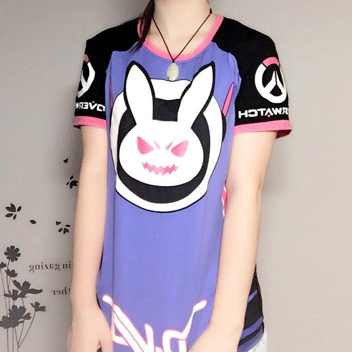 Overwatch D.Va DVA Rabbit Bunny T-shirt Ver.2 SD02133