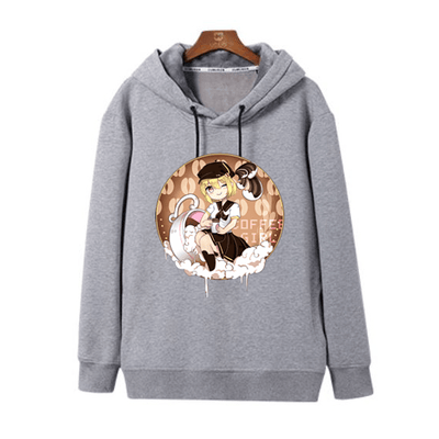 Cute Coffee Girl hoodie Sweater SD02639